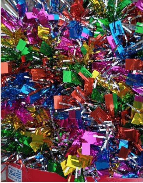 HOLIDAY Time Tinsel 'Bunt' Garland Weihnachtsbaum Lametta Girlande 3,6 m